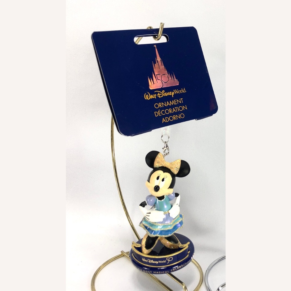 2021 Disney Walt Disney World 50th Anniversary Minnie Mouse Figural Ornament - Picture 1 of 2